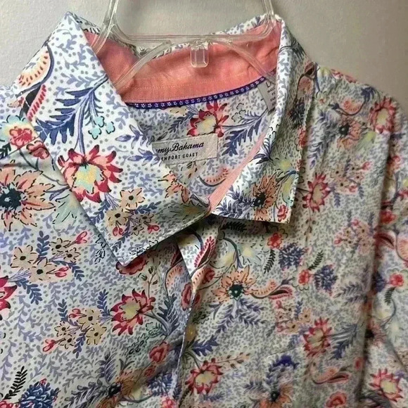 Tommy Bahama The Newport Coast Hawaiian Floral All Over Print Mens Size Large - Picture 4 of 11